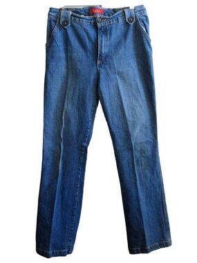 12 32x32  Zena Denim Jeans Arrowhead Loops Rancher Wife Vtg 80s ZENA INDIGO